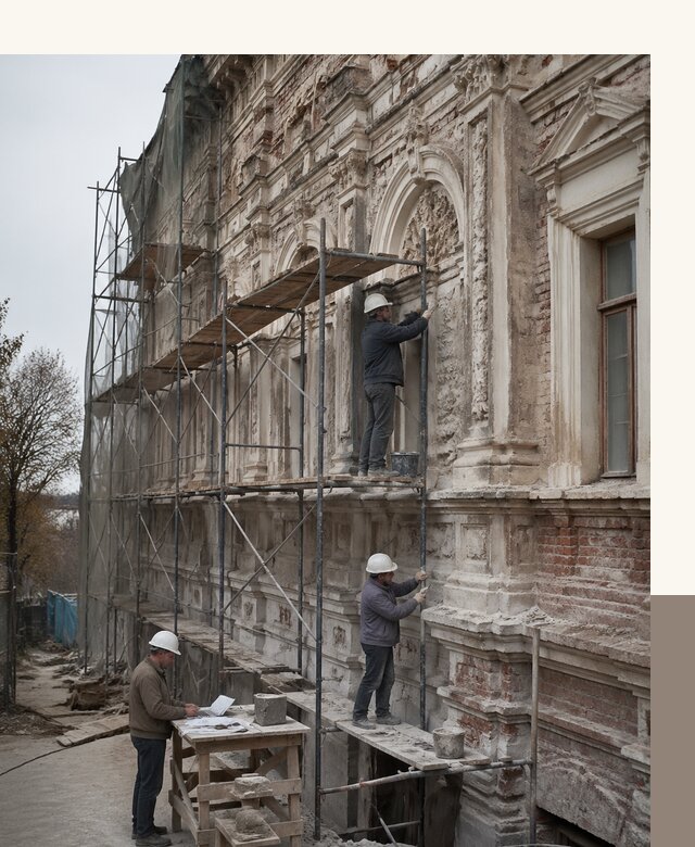 Реставрация объектов культурного наследия под ключ в Сальске